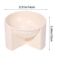 thumbnail image 3 of Anti-Tip Pet Bowl, Spill-Proof Wide Mouth Elevated Cat Dog Bowl 5.51x3.94in, 15-Degree Tilt Feeder for Comfortable Eating, Food-Grade Plastic Bowl with Non-Slip Base, Easy Clean Dish for Pets, 3 of 6