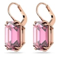 thumbnail image 3 of Pendientes Swarovski Millenia de cristal tallado en octágono rosa, 3 of 6