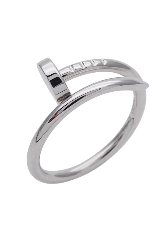 Pre-Owned Cartier ring for women and men, brand name ring, 750WG Juste un Clou small white...