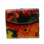 Patricia Nash NEW Multicolor Floral Rieti Leather Bifold Frame Wallet