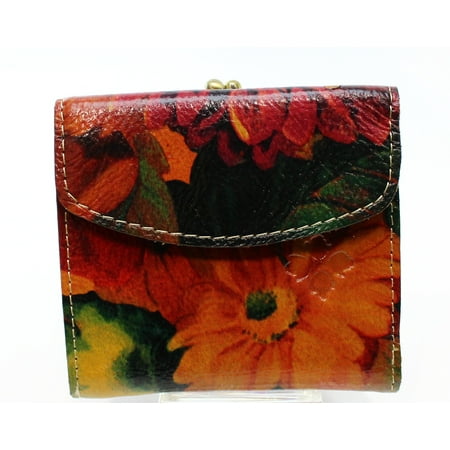 Patricia Nash NEW Multicolor Floral Rieti Leather Bifold Frame Wallet