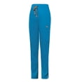 thumbnail image 4 of felwors Women's Elastic Waist 8-Pocket Stretch Jogger Scrub Pants Nurse Work Bottoms with Side Slit Ankle Blue XL, 4 of 5
