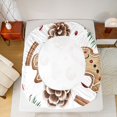 thumbnail image 5 of Homewish Red Candy Cane Full Size Sheets,Chic Christmas Ball Bed Sheets,Happy New Year Sheet Sets For Men Women,Ultra Soft Home Decor,4-Piece, 5 of 7