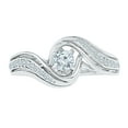 thumbnail image 2 of Sterling Silver Round Diamond Bridal Ring (0.33 cttw), 2 of 3