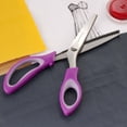 thumbnail image 2 of JubileeYarn Professional Grade Pinking Shears - 9.5" Serrated Stainless Steel - Purple - 30 Unit Bulk Pack, 2 of 7