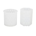 thumbnail image 3 of Molde Para Velas DIY, 2 Moldes Para Velas De Silicona Reutilizables Ampliamente Utilizados Para Cera ANGGREK AHX1509, 3 of 8
