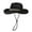 Black, variant on Beach Sun Straw Hats for Women, UPF 50+ Wide Brim Summer Straw Hat Packable Roll up Cap