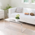 thumbnail image 5 of Ageszoe Coffee Table,Acrylic Modern Clear End Table,Kid's Table for Livingroom, 32"L x 16"W x 16"H", 5 of 9