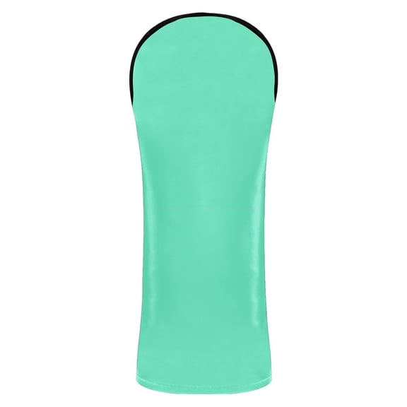 Haosy Spearmint Golf Club Covers Driver Hybrid Wood Headcovers PU Leather Double-Layer Lining Replaceable Tags for Men Women