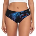 thumbnail image 1 of Balery Futuristic Purple Panther Ropa Interior de Algodón para Mujer con Dibujo – Braguitas Cómodas y Elásticas, Estilo Clásico-3X-Large, 1 of 6