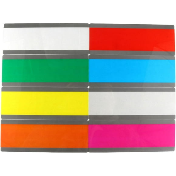 XmhyTop 8 piezas de marcadores de plástico de colores con superposición de resaltado, resaltador colorido, marcadores de colores, tiras resaltadoras para libros, ayudas de lectura para disléxicos