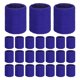 thumbnail image 1 of Uxcell 24PCS Bandas de sudor deportivas, muñequeras de algodón absorbentes de sudor para entrenamiento/baloncesto/correr [Azul zafiro, 8cm de ancho], 1 of 7