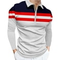 thumbnail image 2 of Lilgiuy Golf Shirts for Men Casual Buttons Beach Non-positioning Print Turn Down Short Sleeve Shirt Blouse for Anniversary Graduation, 2 of 4
