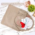 thumbnail image 3 of Gocvo Crochet Bag for Women, Summer Crochet Handbags Boho Bag (Khaki), 3 of 6