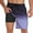 Gradient Black Purple, variant on Mens Swim Trunks with Compression Liner 7 inch Inseam Mens Bathing Suit Swimming Shorts for Men Gradient Black Purple Small
