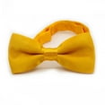 thumbnail image 6 of MERIGLARE Adjustable Bow Ties Kids Bow Tie Solid Color Polyester Versatile Pre Tied Bow Tie Neck Bowties for Anniversary Prom Birthdays Yellow, 6 of 8