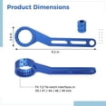 thumbnail image 5 of 6-in-1 Bike Bottom Bracket Tool with Crank Arm Cap Install Removal Tool, Multifunctional BB Wrench for 12/16-Notch 39/41/44/46/49mm, Wrench for Mountain Road Bikes, 5 of 6
