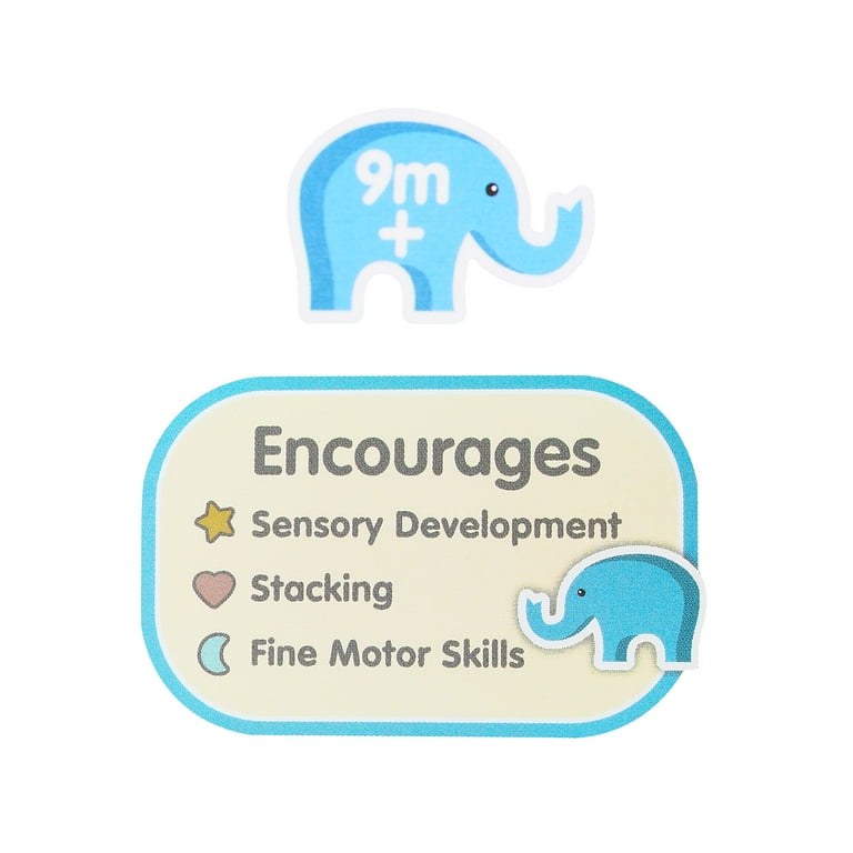 Spark.Create.Imagine. Sensory Stacking Vinyl Blocks, 9 Pieces, Ages 9 Months+