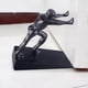thumbnail image 4 of Cast iron door stop, rustically decorated heavy door stop, human door stop wedge to block your bedro, 4 of 5