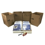 uBoxes Kitchen Moving Box & Supplies Kit #1 4 boxes with Dish/Glass Inserts