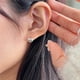 thumbnail image 4 of Pendientes de plata de ley 925 con circonitas de estilo coreano, pendientes sencillos de moda para mujer, 4 of 5