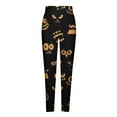thumbnail image 4 of Pantalones largos de cintura alta con estampado de Hollween informales a la moda para mujer Fridja alkflakhf35359, 4 of 5