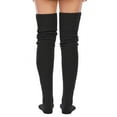 thumbnail image 2 of Fuklindy Women's Cable Knitted Boot Socks, Thigh High Warm Socks Extra Long Winter Thick Stockings Fashion Over Knee Leg Warmers, 2 of 7