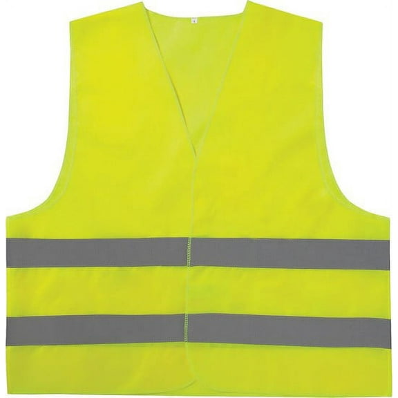 Lifehammer Hi-Vis Ultra Flat Automotive Safety Vest 4 pack (Yellow)