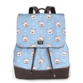 thumbnail image 1 of Disketp French Bulldog Head Mochila de Cuero para Mujer, Bolso de Espalda Antirrobo con Estilo para Viaje, Trabajo y Uso Diario, 1 of 4