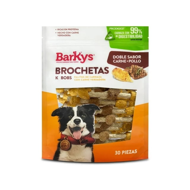 BARKYS BROCHETAS POLLO Y CARNE 30 PIEZAS