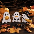 thumbnail image 4 of Ghost Halloween Decor, Halloween Party Decorations, Cute Halloween Decorations, Halloween Home Decor Indoor, 3 Pcs Lightweight Hollow Themed Acrylic Table Ornaments for Spooky, 4 of 8
