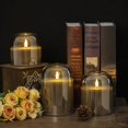 thumbnail image 2 of Set de 3 Velas sin Llama de Vidrio Volnyus con Control Remoto LED, 2 of 7