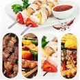thumbnail image 4 of Cisea Bbq Skewers, Reusable Metal Skewers, 6 Pack Stainless Steel, 4 of 5