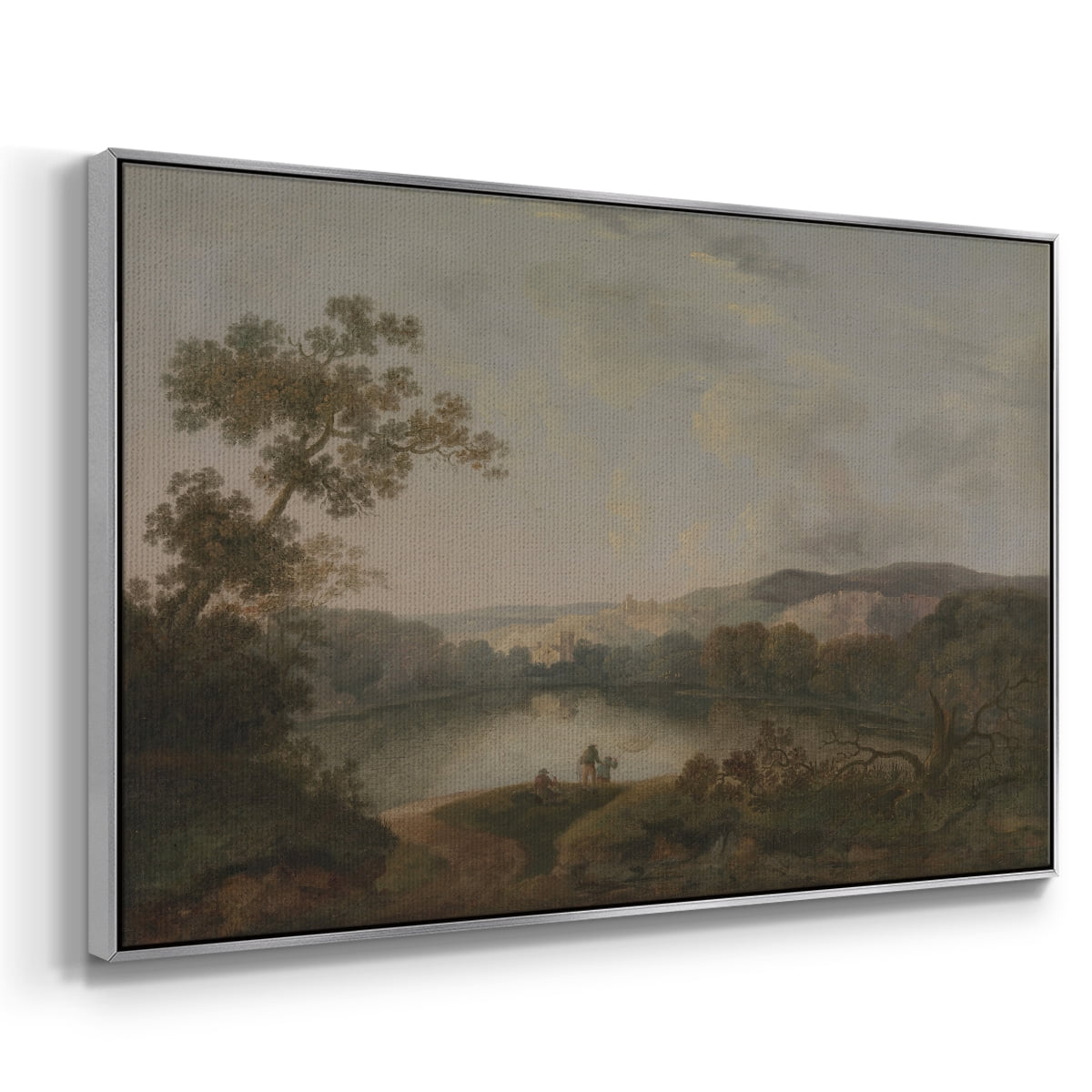 Vintage Landscape-XXVII By Wexford Home Framed in Silver Wood Gallery Wrapped Canvas 17 in. x 25 in.