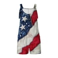 thumbnail image 5 of Nuoqisi Short Rompers for Women Summer Sleeveless Jumpsuit Loose Spaghetti Strap Overalls with Pockets, 5 of 6