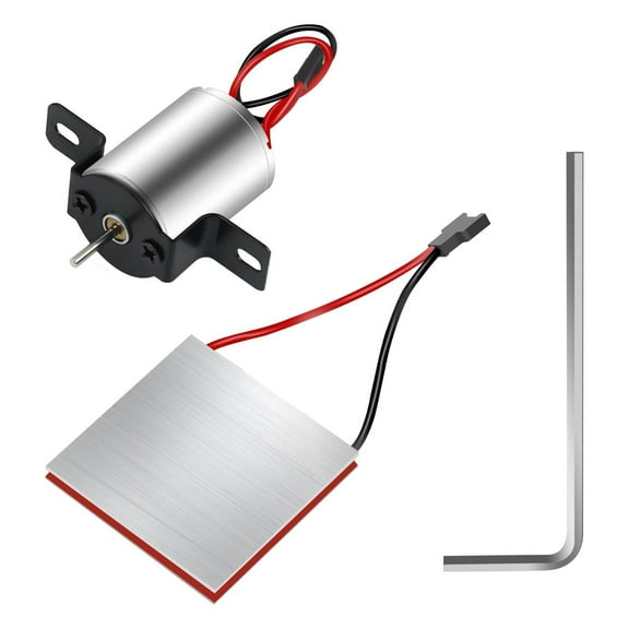 UNTERING Fireplaces Fan Motor Accessories Motor and Power Generation Sheet 4Blade Heat Powered Stove Fan for Wood Log Burners