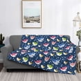 thumbnail image 2 of Naloa Colorful Cartoon Shark Flannel Blankets - Thick and Warm Blanket for Winter, Soft Fuzzy Plush King Blanket for All Seasons80"x60", 2 of 6