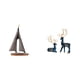 thumbnail image 1 of Escultura de velero,Estatua de velero,decoración de barco de vela,velero,Figura decorativa de resina con forma de velero,Estatua de ciervo alce,Figuras de ciervos y alces,decoración para el, 1 of 6