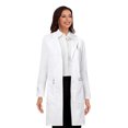 thumbnail image 3 of Cimmuovere Women's Lab Coat, Hip Pockets, Slim Fit, Concealed Snap Closure, Hard Wearing Fabric, size is XS-3XL, 3 of 5