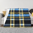 thumbnail image 4 of Horizontal Flannel Blanket Is Light Warm Soft Anti-Pilling Anti-Wrinkle Anti-Allergy And No Hair Loss For Bed And Sofa Camping Travel Cornflowerblue Buffalo Plaid Check Tartan Scotland_4, 4 of 8