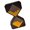 Black and yellow, variant on Multifunctional Digital Sand Timer USB Rechargeable Adjustable Brightness Modern Desktop Night Light Timer