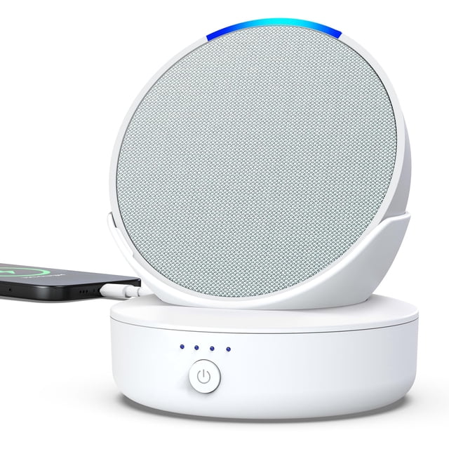 Base de batería PlusACC para Pop 5000 mAh con 9 horas de reproducción, color blanco
