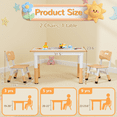 thumbnail image 5 of TLSUNNY Kids Table and 2 Chairs Set, Height Adjustable, Toddler Activity Table with Graffiti Desktop, for Daycare, Classroom & Home, 5 of 11