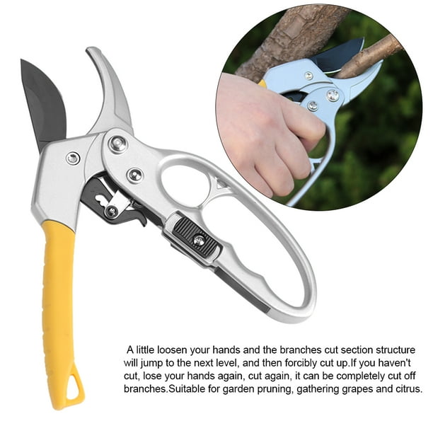 3-Gears Electric Pruning Shears Garden Secateur Scissors Branch