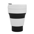 thumbnail image 1 of Taza de café plegable retráctil de silicona de 350ML taza telescópica plegable de viaje al aire libre negro, 1 of 14