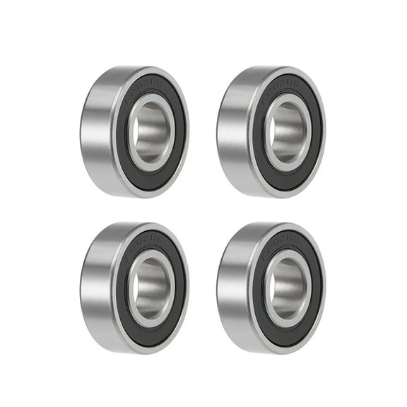 Unique Bargains 6202-2RS Deep Groove Ball Bearings Z2 15mmx35mmx11mm Double Shielded Carbon Steel 4pcs