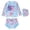 b-Sky Blue, variant on Shadoumai Girls Swimsuit Two Piece Bathing Suit Criss Cross Print Bikini Set with Ruffle Hem Teens Swim Suits 6-14Y