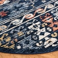 thumbnail image 3 of SAFAVIEH Charleston Rupert Southwestern Area Rug, Navy/Ivory, 6'7" x 6'7" Round, 3 of 9