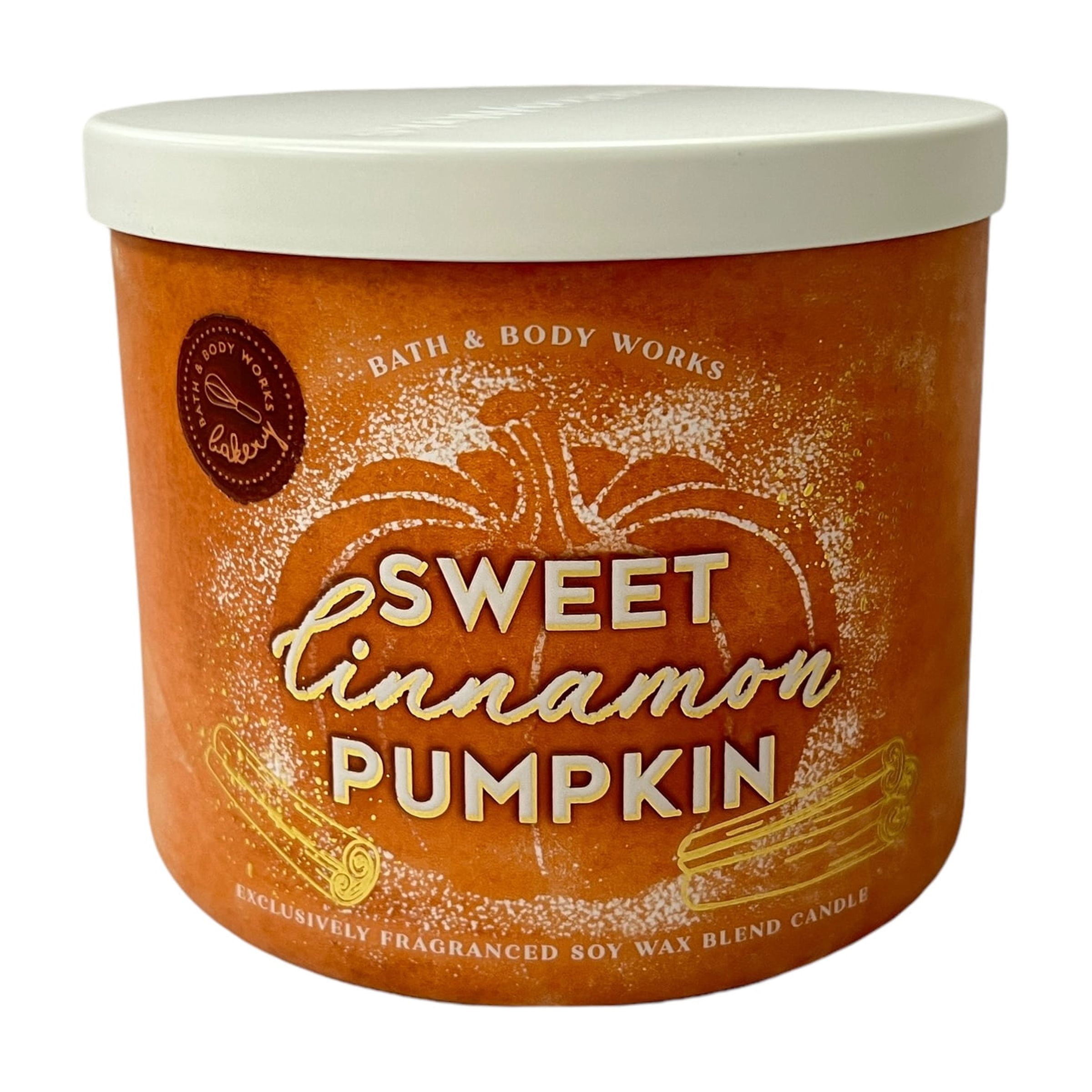 Bath & Body Works Sweet Cinnamon Pumpkin 3 Wick Candle 14.5 oz