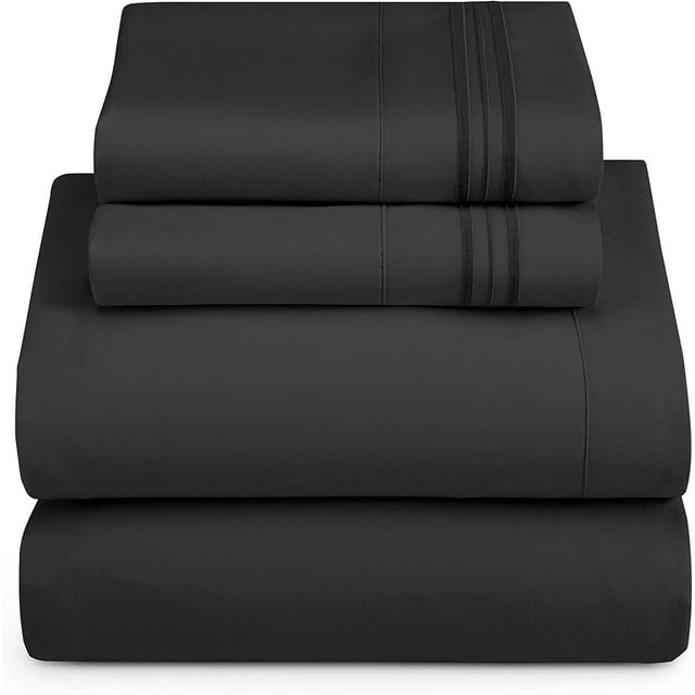 Sábana 1800 Hilos Queen Size Negro B.KIND & BEYOND QueenSize